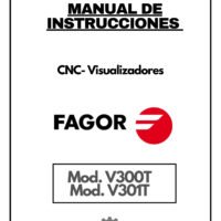 Manual de instrucciones CNC- Visualizadores FAGOR V300T / V301T