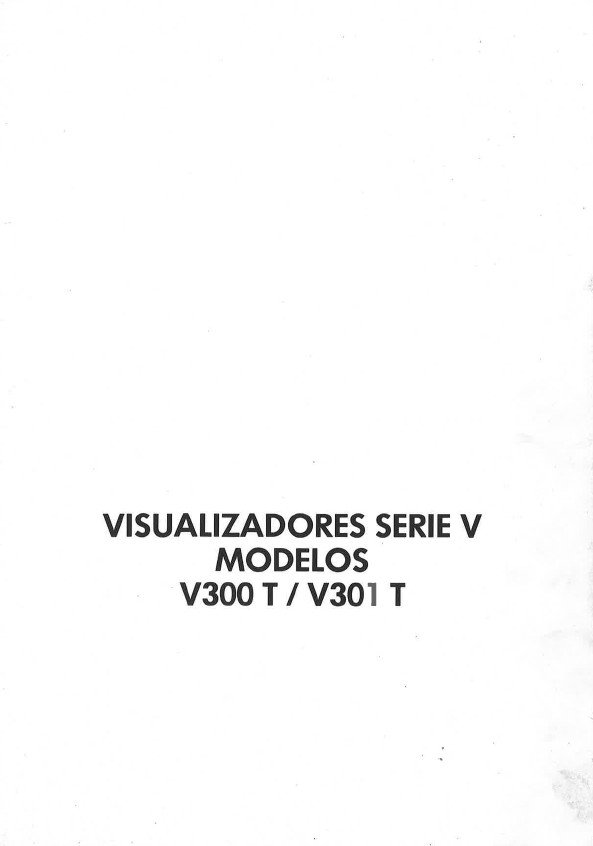 Manual de instrucciones CNC- Visualizadores FAGOR V300T / V301T