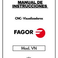 Manual de instrucciones CNC- Visualizadores FAGOR VN