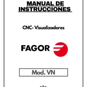 Portada del manual de CNC- Visualizadores FAGOR VN en PDF
