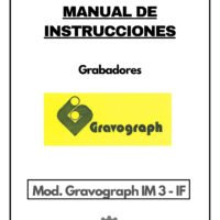 Manual de instrucciones Grabadores GRAVOGRAPH Gravograph IM 3 - IF