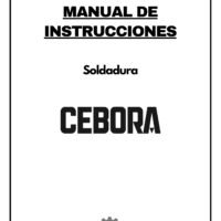Manual de instrucciones Soldadura CEBORA MIG 403 C