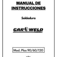 Gar weld-1 Manual de instrucciones Soldadura GARWELD Plas 90/60/120