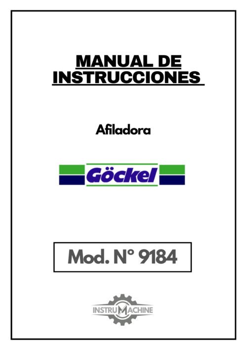 Manual de instrucciones Afiladora GÖCKEL GB 65 EL