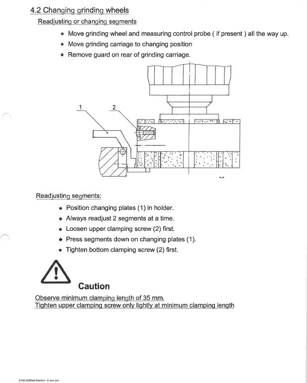 Gockel mod. Nº 9184-2 Manual de instrucciones Afiladora GÖCKEL GB 65 EL