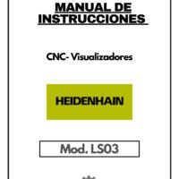 Manual de instrucciones de regla CNC- Visualizadores HEIDENHAIN LS03