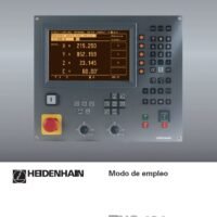 Manual de instrucciones CNC- Visualizadores HEIDENHAIN TNC 124