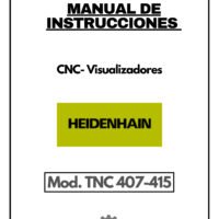 Manual de instrucciones CNC- Visualizadores HEIDENHAIN TNC 407-415