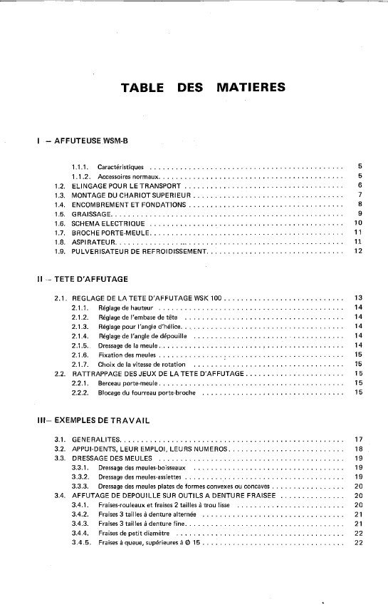 Manual de instrucciones Afiladora HURON WSM-B2