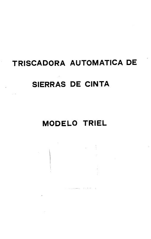 Manual de instrucciones Afiladora JOHUSE Triscadora mod Triel