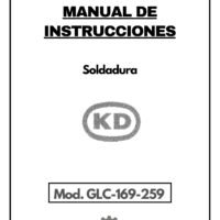 Manual de instrucciones Soldadura KD GLC 169-259