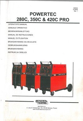 LCN-2 Manual de instrucciones Soldadura LINCOLN ELECTRIC Powertec 280C-350C-420C pro