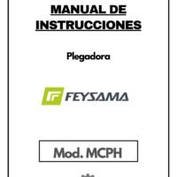 LIBRO MCPH3200-1 Manual de instrucciones Plegadora FEYSAMA MCPH