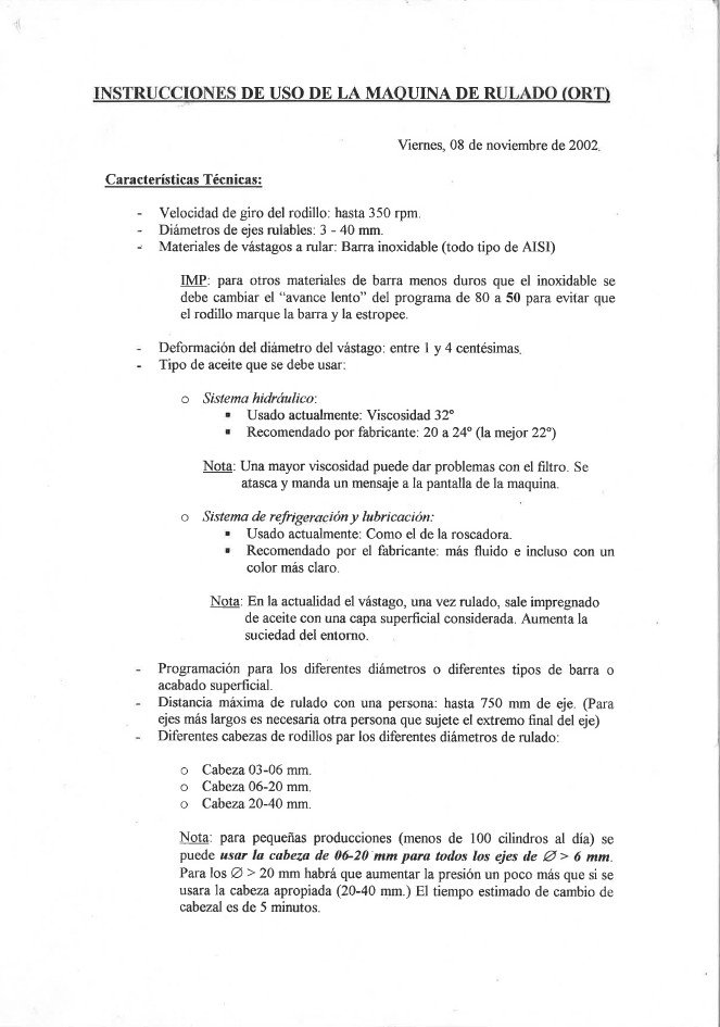 Manual de instrucciones Lapeadora ORT