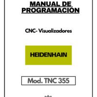 Libro instrucciones TNC 355-1 Manual de programación CNC- Visualizadores HEIDENHAIN TNC 355