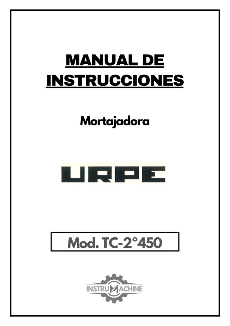 Manual de instrucciones Extractir de viruta URPE TC-2º450
