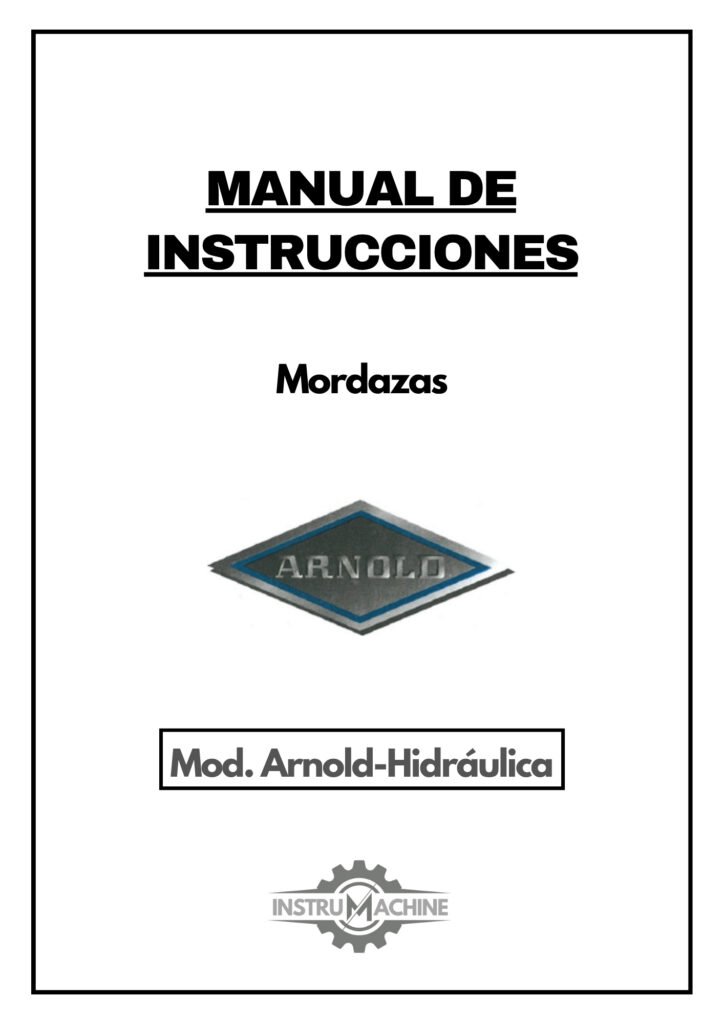 Portada Manual de instrucciones Mordazas ARNOLD Arnold-Hidráulica