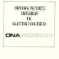 Manual de instrucciones Electrosionadoras ONA L-360