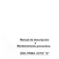 Manual de instrucciones Electrosionadoras ONA Prima S