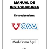 Manual de instrucciones Electrosionadoras ONA Prima S y E