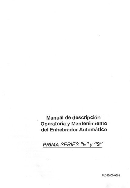 Manual de instrucciones Electrosionadoras ONA Prima S y E