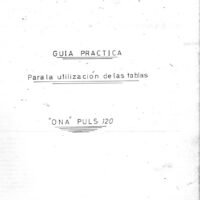 Manual de instrucciones Electrosionadoras ONA Puls 120