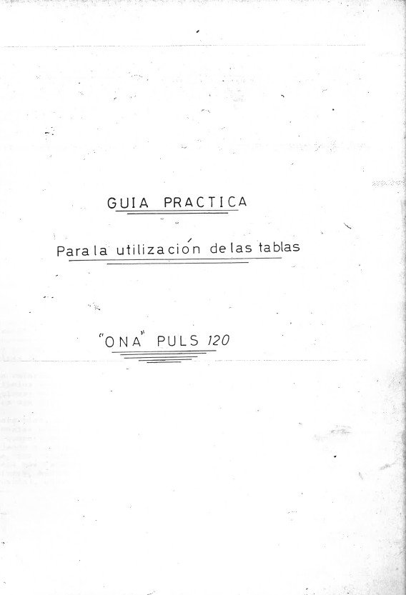 Manual de instrucciones Electrosionadoras ONA Puls 120