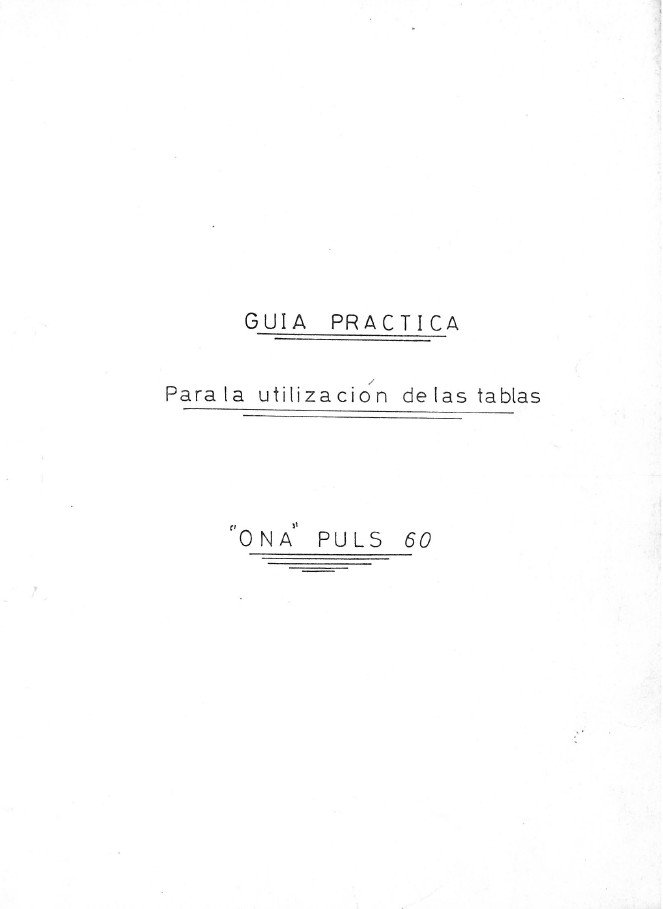 Manual de instrucciones Electrosionadoras ONA Puls 60