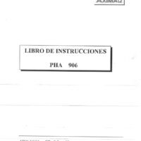 Plegadora AXIAL PHA 906-2 Manual de instrucciones Plegadora AXIAL PHA 906
