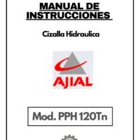 Plegadora Ajial mod. PPH.120-1 Manual de instrucciones Cizallas AJIAL PPH 120Tn