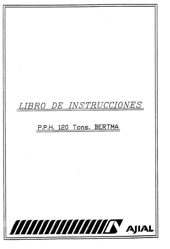 Manual de instrucciones Cizallas AJIAL PPH 120Tn