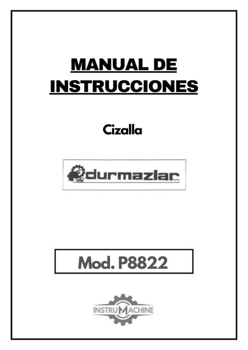 Plegadora Durma P8822-1 Esquema eléctrico e hidráulico Plegadora Hidráulica DURMA HAP