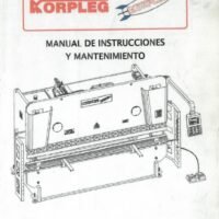 Plegadora Korpleg PCN 3160-2 Manual de instrucciones Plegadora KORPLEG PCN 3160
