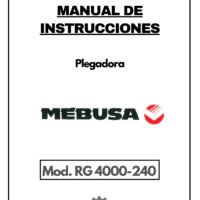 Manual de instrucciones Plegadora MEBUSA RG 4000-240