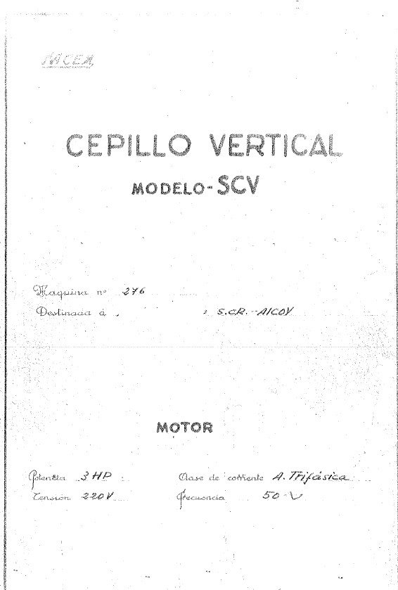 Manual de instrucciones Mortajadora SACEM SCV