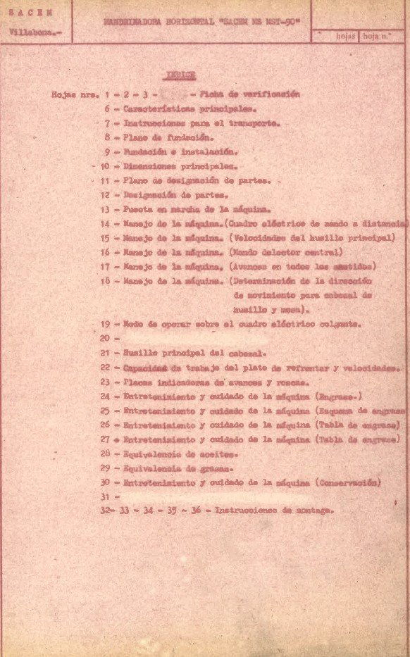 Manual de instrucciones Mandrinadora SACEM MS 90