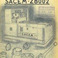 Manual de instrucciones Mandrinadora SACEM Z8002