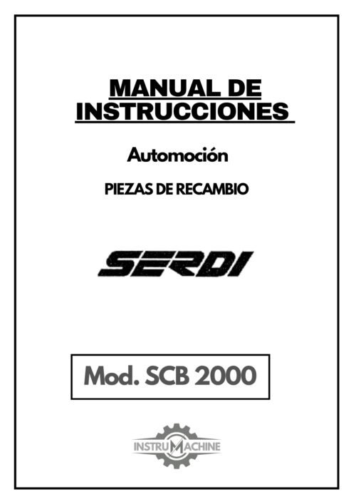 Manual de instrucciones Automoción SERDI SCB 2000