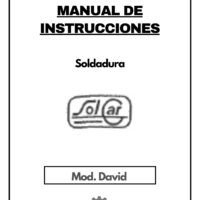 Manual de instrucciones Soldadura Sol Car David