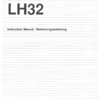 Manual de instrucciones CNC- Visualizadores SONY LH32