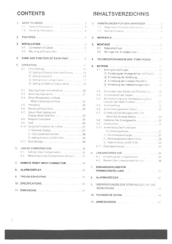 Manual de instrucciones CNC- Visualizadores SONY LH32