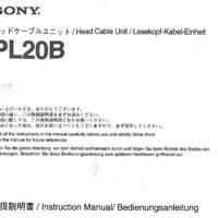 Manual de instrucciones CNC- Visualizadores SONY PL20B