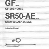 Manual de instrucciones CNC- Visualizadores SONY SR-50AE