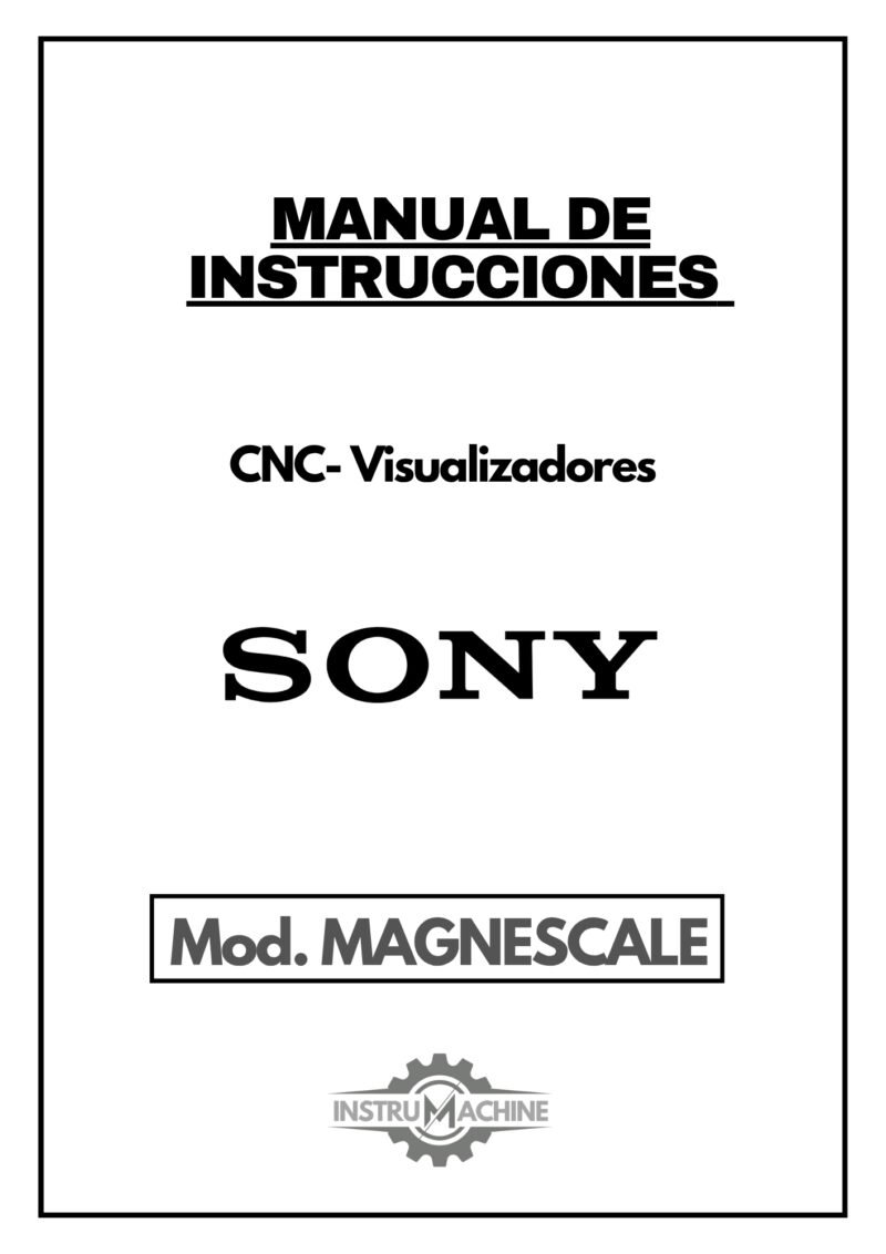 Documentos descriptivos CNC- Visualizadores SONY MAGNESCALE