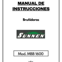 Manual de instrucciones Bruñidoras SUNNEN ANR 275