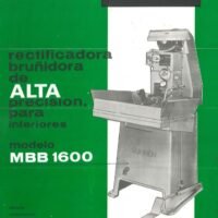 Manual de instrucciones Bruñidoras SUNNEN ANR 275