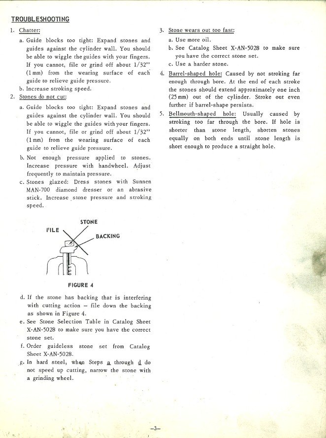 Manual de instrucciones Bruñidoras SUNNEN ANR 275
