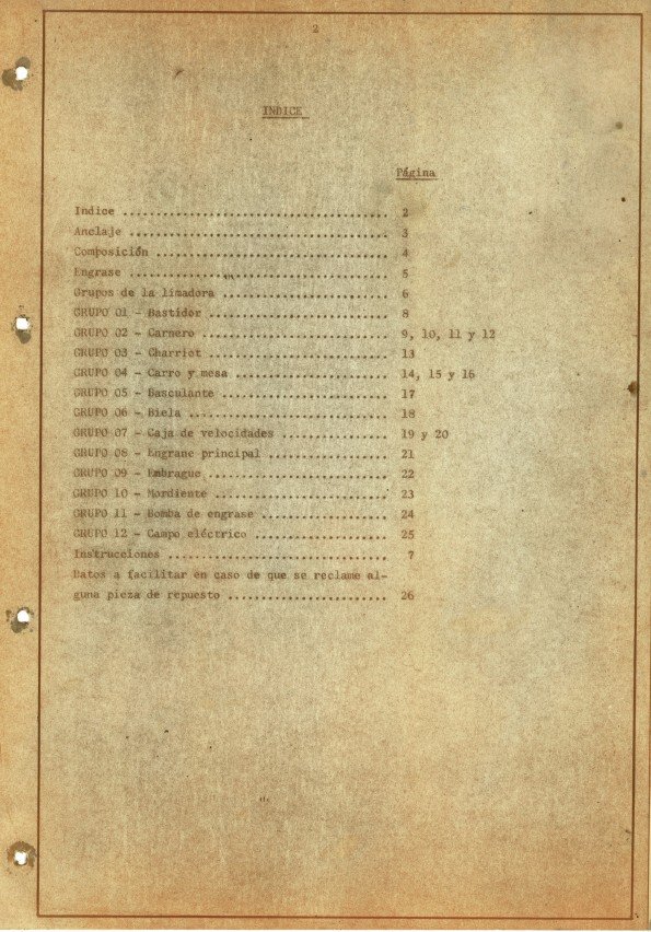 Manual de instrucciones Cepillos- limadoras Pinondo TR-625