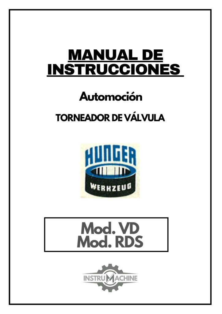Portada Manual de instrucciones Automoción HUNGER VD / RDS