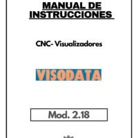 Manual de instrucciones CNC- Visualizadores VISODATA 2.18